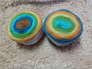 2 ovillos Paint Lux con purpurina