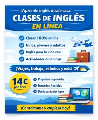 Clases de Inglés online🇺🇸