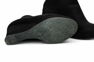 Botín Xti Negro Mujer Tacon Cuña