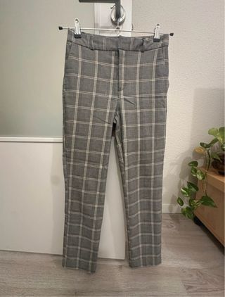 Pantalón de traje Stradivarius cuadros Talla S
