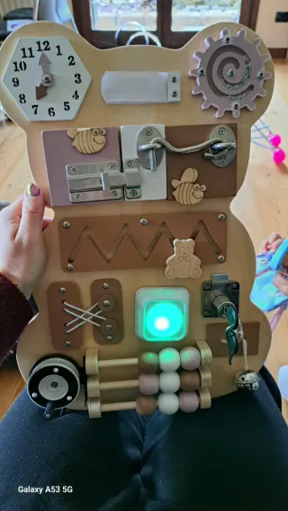 Pannello Sensoriale Montessori Orsetto