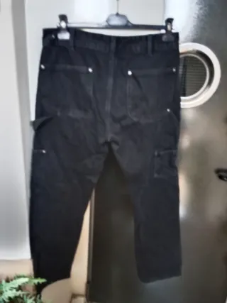 Pantalones vaqueros negros hombre talla 40