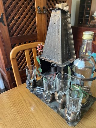 Portaliquori da collezione in metallo