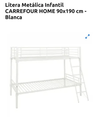 Litera Metálica Infantil 90x190