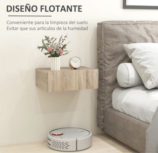 Set 2 Mesitas Noche Madera Beige