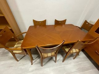 Mesa comedor extensible madera