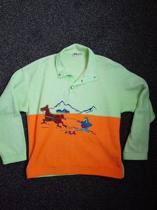 Pile termico escursionismo montagna FILA Vintage L