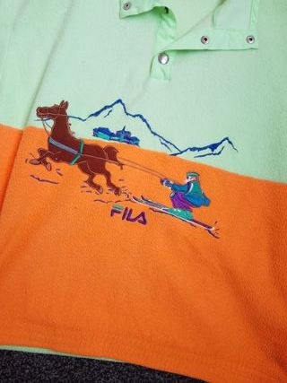 Pile termico escursionismo montagna FILA Vintage L