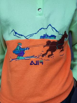 Pile termico escursionismo montagna FILA Vintage L