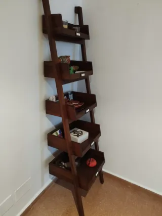 Estantería de teca maciza