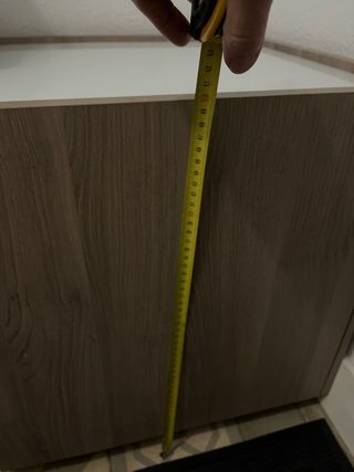 Mesita noche/auxiliar madera y cristal