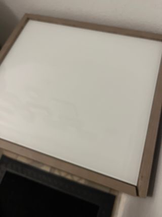 Mesita noche/auxiliar madera y cristal