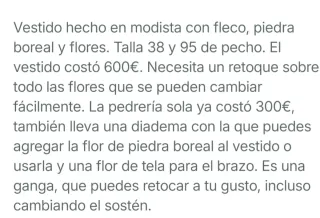 Vestido 2ª Boda Gitana