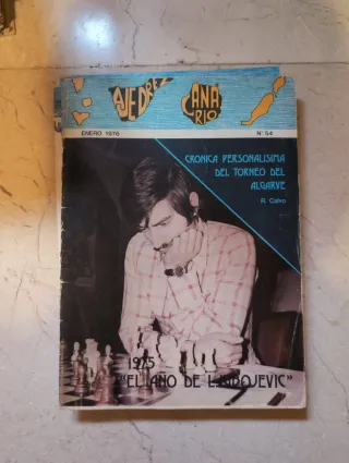 Conjunto de 6 revistas de Ajedrez canario