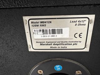 Marshall MG100HDFX + Pantalla MG412A