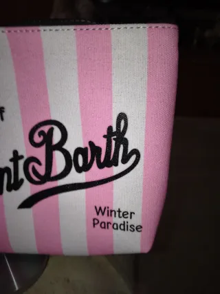 Pochette Dreaming con stampa Saint Barth