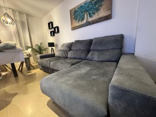 Sofá modular gris oscuro en L