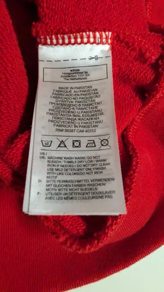 Sudadera Adidas Originals Roja Talla M