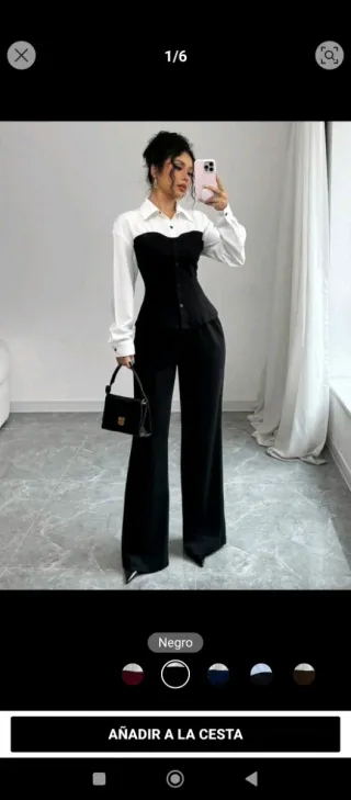 Conjunto negro mujer