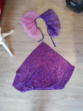 Conjunto disfraz Tutú Ajustable Rosa y Morado