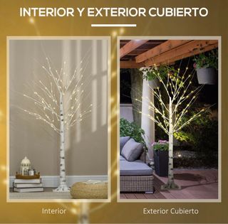 Árbol LED Blanco y Negro
