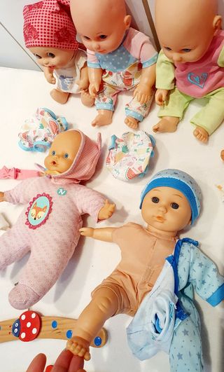 Lote Bebés Nenucos con sonidos Pelones y Accesori