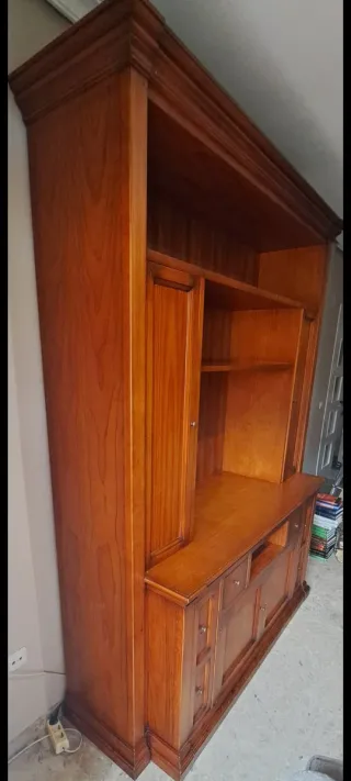 Mueble Salón Madera Maciza Colonial