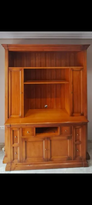 Mueble Salón Madera Maciza Colonial