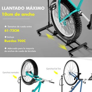 Soporte Bicicleta Mimoke Ajustable con Ruedas