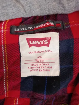 Camisa Levi's cuadros invierno