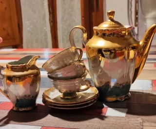 Set porcellana Bieventhal oro e bianco