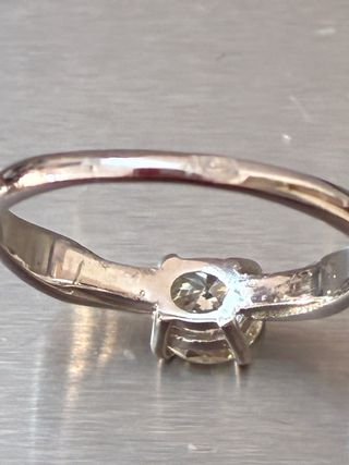 Anillo Oro 18k Diamante Natural 0.83ct VS1/H