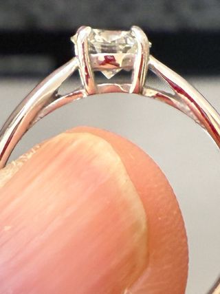 Anillo Oro 18k Diamante Natural 0.83ct VS1/H