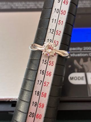 Anillo Oro 18k Diamante Natural 0.83ct VS1/H