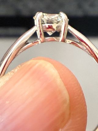 Anillo Oro 18k Diamante Natural 0.83ct VS1/H