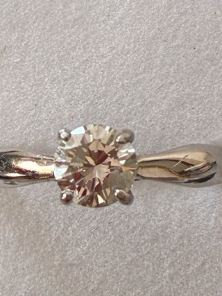 Anillo Oro 18k Diamante Natural 0.83ct VS1/H