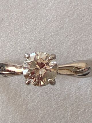Anillo Oro 18k Diamante Natural 0.83ct VS1/H