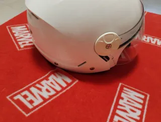 Casco SHOKX blanco con visera