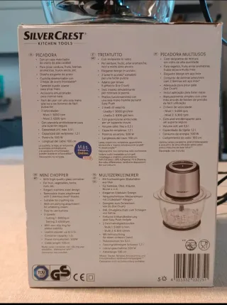 Tritatutto Silvercrest in vetro 500W