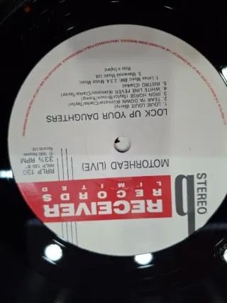 Vinilo Motorhead Live Lock Up Your Daughters