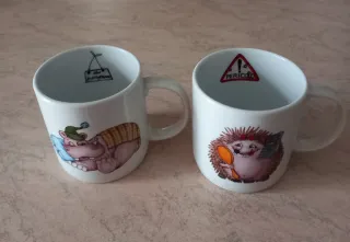 2 Tazzine da caffè con disegni