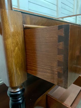 Mueble Bar Antiguo Madera y Cristal. Calidad