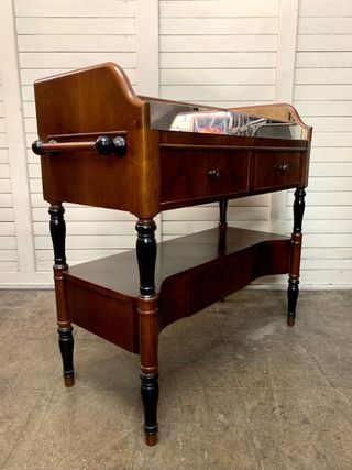 Mueble Bar Antiguo Madera y Cristal. Calidad