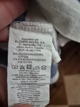 Polo niño rayas azules y blancas, talla 16