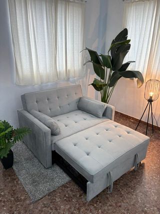 Sofá cama gris nuevo barato