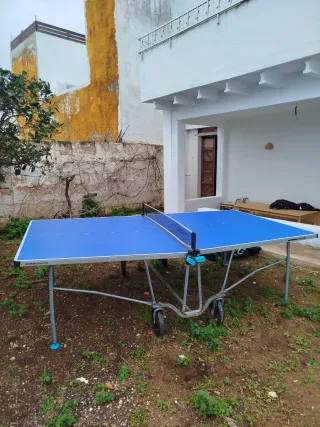 Mesa de ping pong de exterior plegable