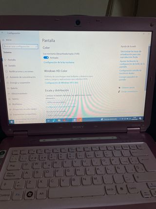 Portátil Sony VAIO rosa