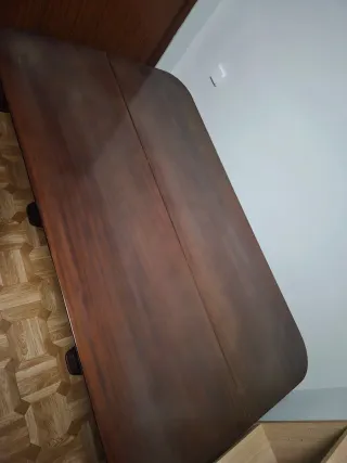 Mesa Comedor Vintage Extensible Caoba