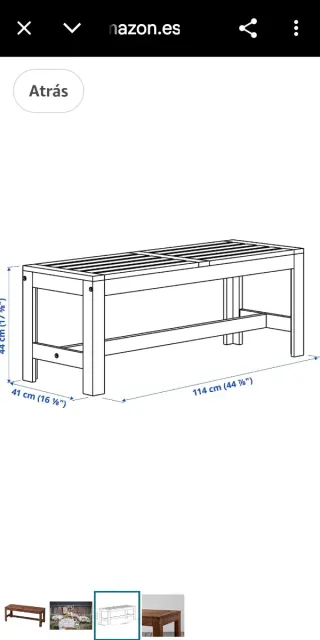 Banco de madera para cualquier rincón