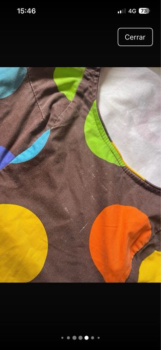 Traje Flamenca Marrón Lunares Colores